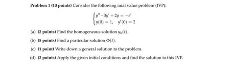 Solved Problem 1 10 Points Consider The Following Inial