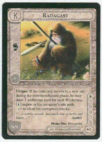 Middle Earth Radagast Wizards Limited Fixed Game Card