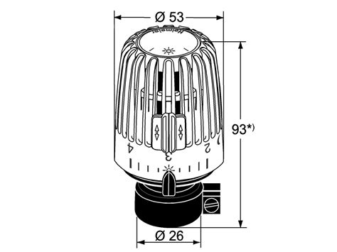 Heimeier Thermostatkopf K Auf Danfoss RAVL 9700 24 500 Haustechnik