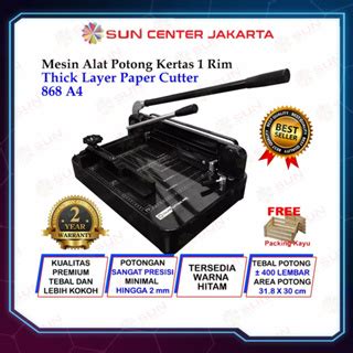 Jual Mesin Pemotong Kertas 1 Rim A4 868 Thick Layer Paper Cutter 868 A4