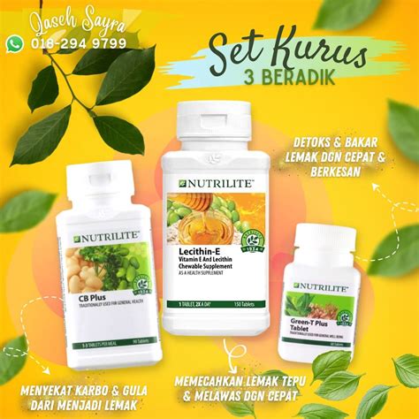 Set Kurus Viral Nutrilite Amway Health Nutrition Health Supplements