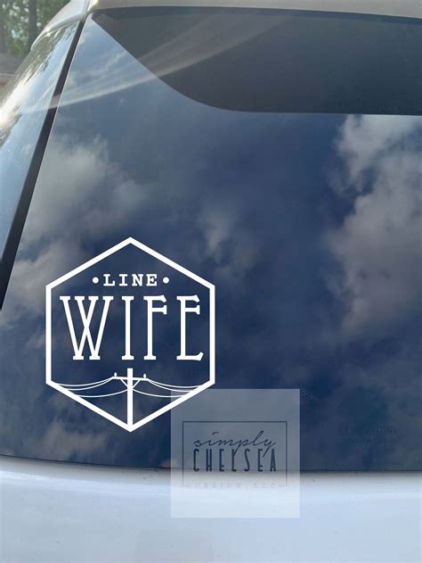 Line Wife Decal Linewife Decal Lineman Wife Decal Etsy