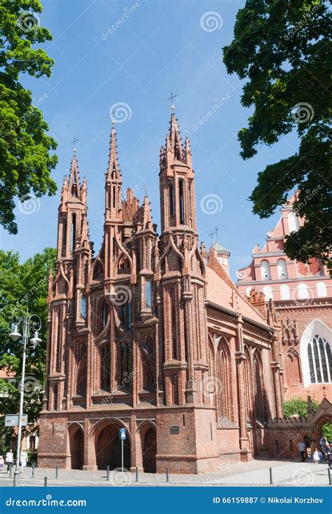 Katholische Kirche Von St Anne Und Kirche Bernardine Vilnius