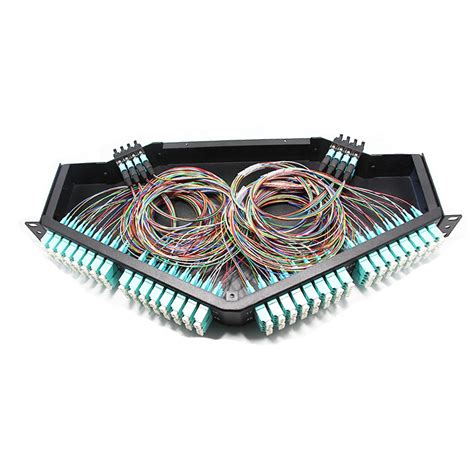 High Density Angled Fibers Mpo Mtp Fiber Optical Patch Panel With