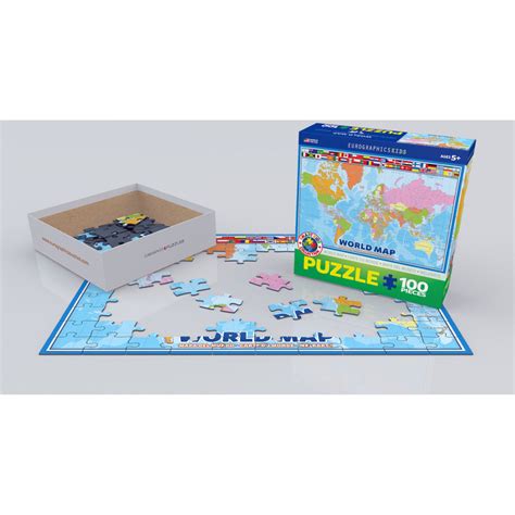 Comprar Puzzle Eurographics Mapa Mundo Piezas Juguetes Magin