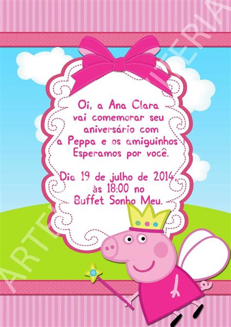 40 Convites Da Peppa Pig E George Modelos De Convite