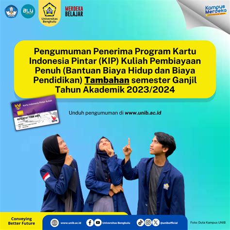 Pengumuman Penerima Program Kartu Indonesia Pintar KIP Kuliah