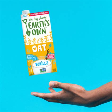 Earth S Own Oat Milk Vanilla Plant Based Beverage Dairy Free Ml