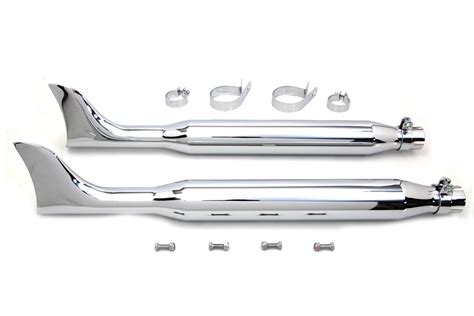 Chrome Fishtail Muffler Kit