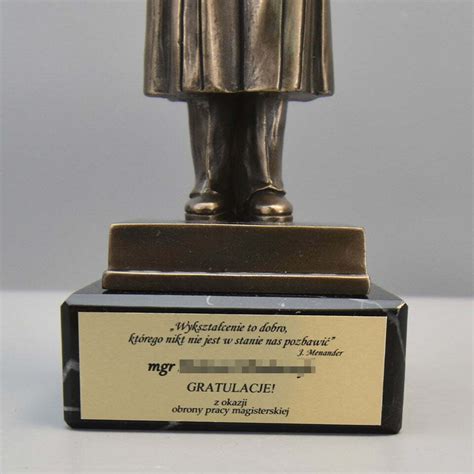 Graduate Statuette A Gift For On The Occasion Of Defending A Master S