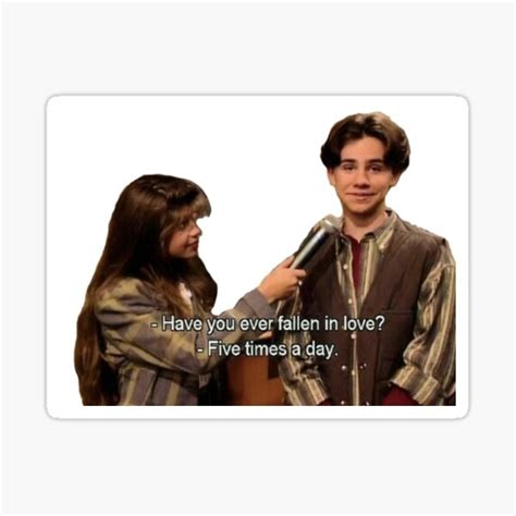 Boy Meets World Quote Have You Ever Fallen In Love Sticker For Sale By Cathycanes