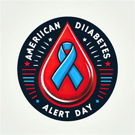 American Diabetes Alert Day Card Background Vector Premium Ai