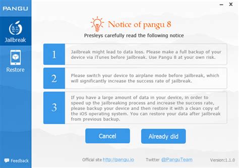 How To Jailbreak Ios X With Pangu English Release The Iphone Faq