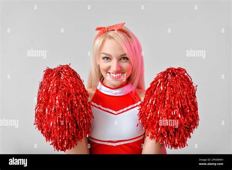 Blonde Cheerleader Hi Res Stock Photography And Images Alamy