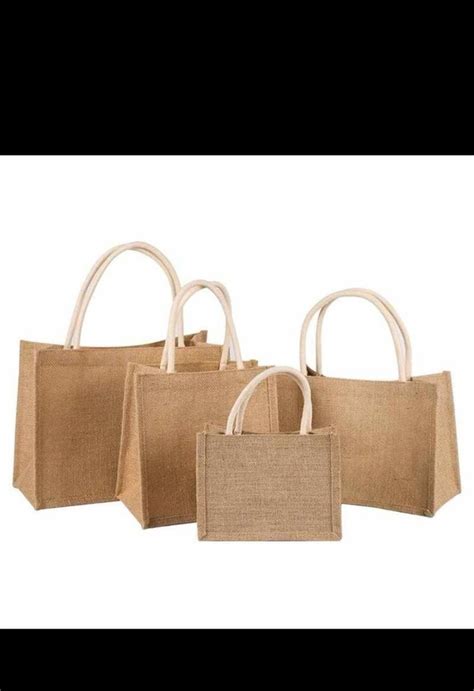 Brown Polyester Jute Carry Bag Weight Capacity 1 KG At Rs 95 Piece In