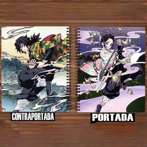 021 Cuaderno Libreta Kimetsu No Yaiba Shinobu Y Tomioka Tienda