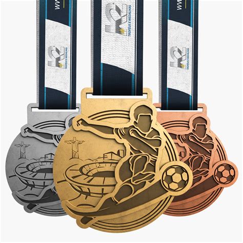 Medalhas Futebol Masculino Medalha Futebol K Trof Us E