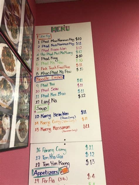 Menu at Try Thai Food Minot restaurant, Minot, S Broadway suite 4a