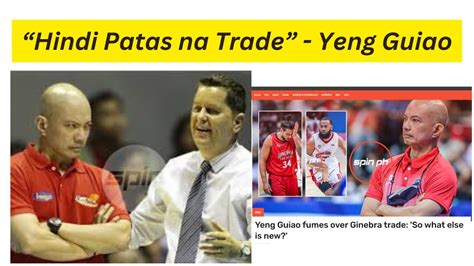 Ginebra Terrafirma Trade Hindi Patas Sabi Ni Yeng Guiao Tim Cone