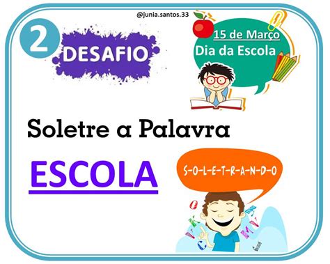 Desafios Para Aulas Remotas Online De Mar O Dia Da Escola