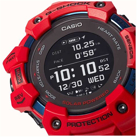 Casio G Shock G Squad Heart Rate Monitor Bluetooth Red Gbd H1000 4er First Class