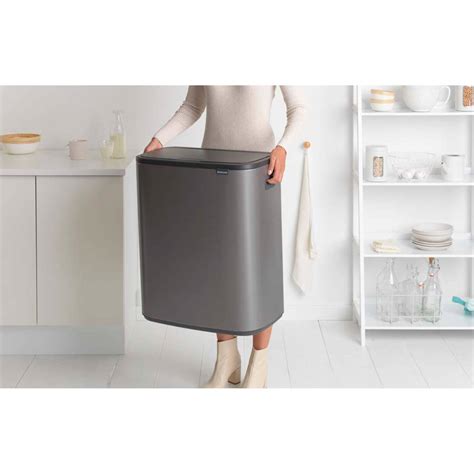 Brabantia Bo Touch Bin Afvalemmer Liter Met Kunststof Binnenemmer