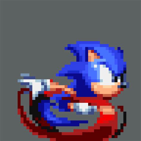 Sonic Running Sprite Gif