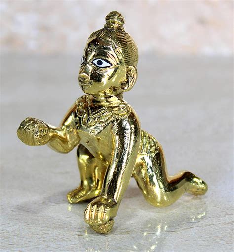 Esplanade Cms Brass Gopal Laddoo Baby Krishna Brass Laddu Gopal