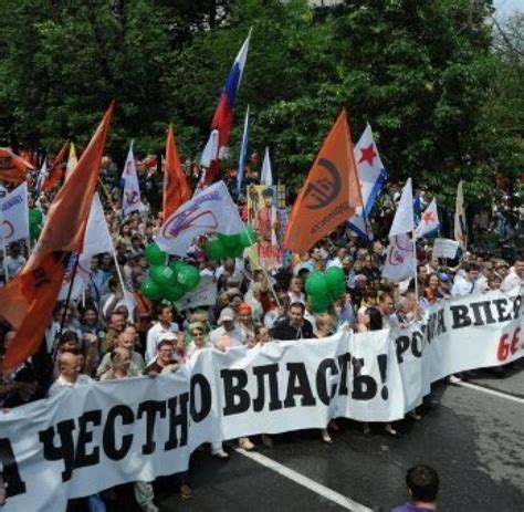 Proteste Massendemonstration Von Putin Gegnern In Moskau Welt