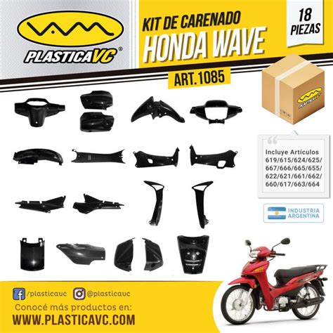 Kit De Carenado Completo Para Honda Wave Plastica Vc