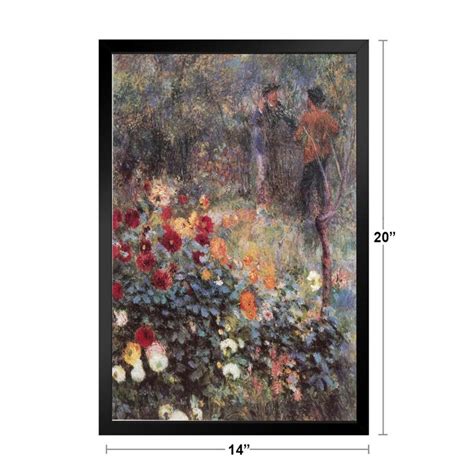 Vault W Artwork The Garden In The Rue Cortot Realism Romantic Framed On