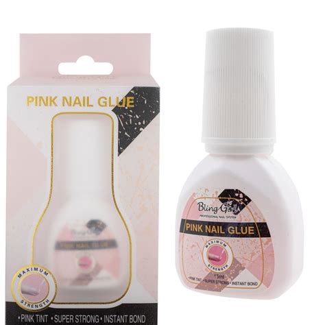 Bling Girl Super Strong Pink Nail Glue 4365 Blinggirl