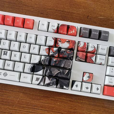 ZHONGLI Klee PBT Material Keycaps Set For ANSI Mechanical Bloody