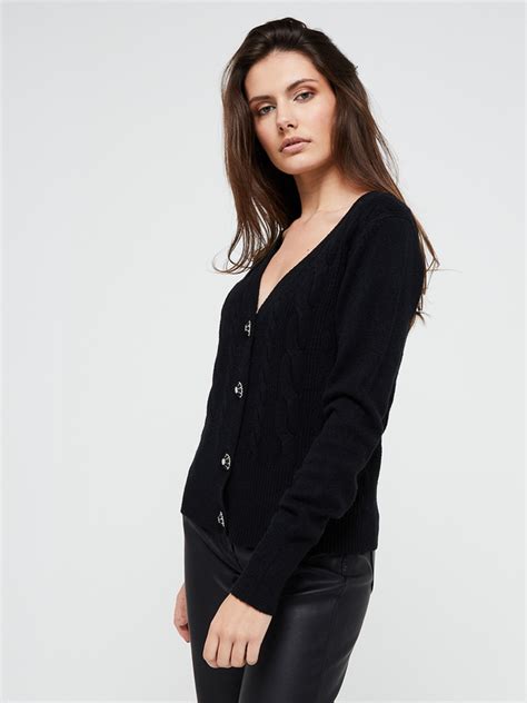 Julie Guerlande Gilet Cardigan Noir Femme Des Marques Vous