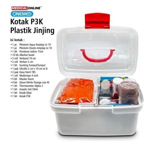 Jual Kotak P3k Jinjing Kotak Obat Onemed First Aid Kit Onemed Isi 16