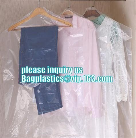 Wholesale Clear Plastic Dry Cleaning Poly Garment Bags For Packing Clothes Storage On Rolldry