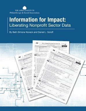 Fillable Online Assets Aspeninstitute Information For Impact Fax Email