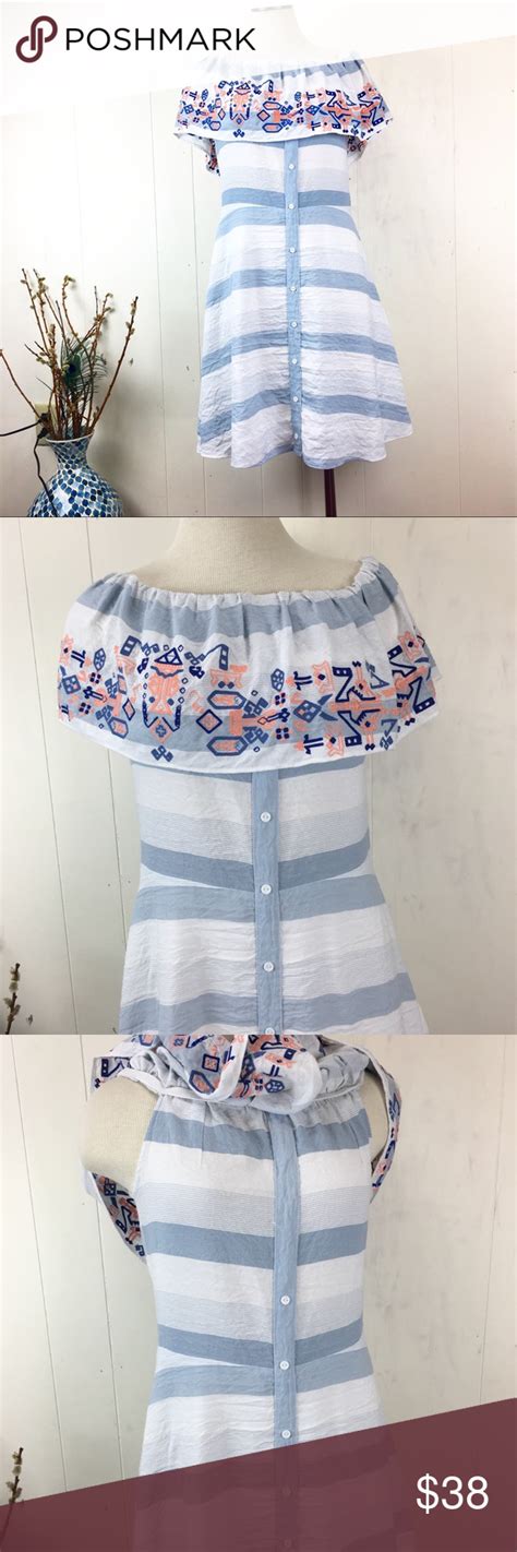 Sugarlips Off Shoulder Ruffle Striped Summer Dress Oh So Sweet Bare