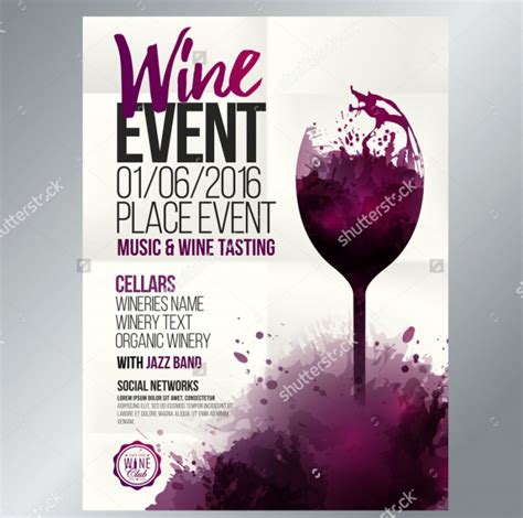 Free 25 Wine Flyer Designs In Psd Vector Eps