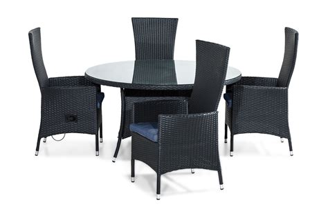 Comfort Garden Thor Spisegruppe 140 Rund 4 Jenny Stol Stillbar M Pute