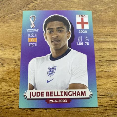 PANINI WORLD CUP 2022 Qatar Sticker - JUDE BELLINGHAM - ENGLAND ENG 11 ...