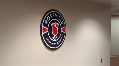 Roseville Community Schools - Wall Logo | Fusion Marketing