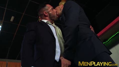 One Dude Fucked Naked While His Partner Keeps His Suit On