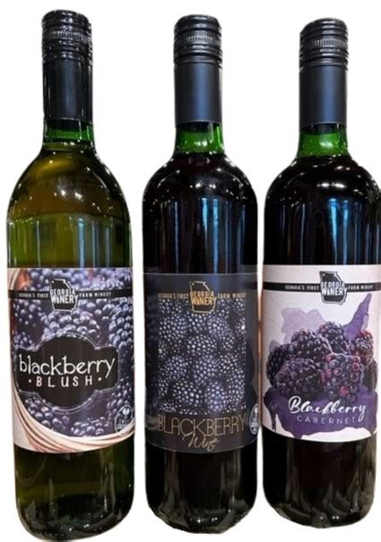 Georgia Winery - Products - Blackberry Wine Trio