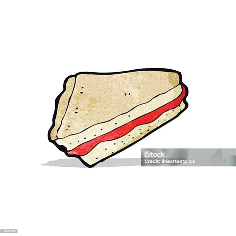 Jam Sandwich Cartoon Stock Illustration Download Image Now Bizarre