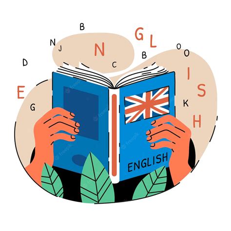 Free Vector | English book illustration design