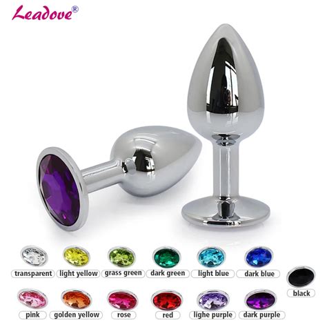 Pcs Lot Small Size Metal Crystal Anal Plug Stainless Steel Booty