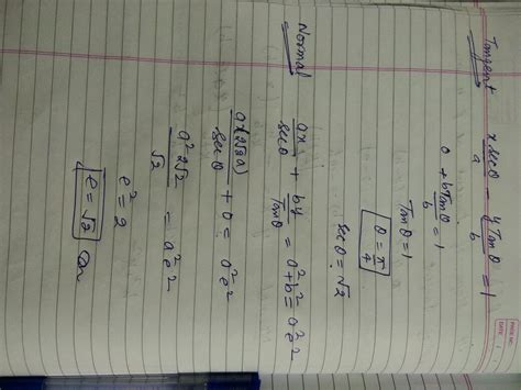 A Hyperbola Passes Through The Point P√2 √3 And Has Foci At ± 2