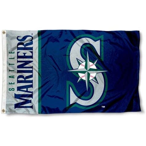 Seattle Mariners Custom Mlb Flag Banner 3x5 Ft 90x150cm Free Logo