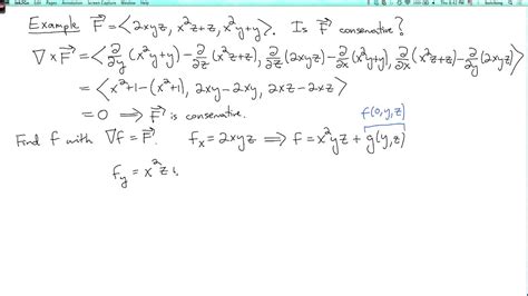 Multivariable Calculus 444 Examples Of Curl And Conservative Vector